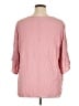 Style&Co 100% Rayon Pink 3/4 Sleeve Blouse Size 1X - photo 2