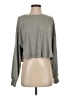 Lulus Gray Long Sleeve T-Shirt Size S - photo 1