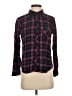 Rails 100% Rayon Plaid Burgundy Long Sleeve Button-Down Shirt Size S - photo 1
