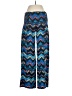 BCBGMAXAZRIA 100% Viscose Chevron-herringbone Blue Casual Pants Size M - photo 1