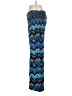 BCBGMAXAZRIA 100% Viscose Chevron-herringbone Blue Casual Pants Size M - photo 5