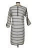 Kenar Stripes Gray Casual Dress Size 4 - photo 2