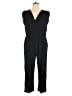 Ann Taylor LOFT 100% Polyester Solid Black Jumpsuit Size XL - photo 1