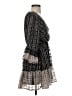 Blue Rain 100% Polyester Paisley Black Cocktail Dress Size S - photo 4