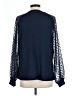 MIHOLL Blue Long Sleeve Blouse Size L - photo 2