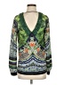 Clover Canyon 100% Polyester Green Long Sleeve Blouse Size S - photo 1