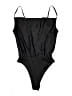 Shein 100% Polyester Black Bodysuit Size 4 - photo 1