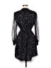 UNTUCKit 100% Polyester Print Black Casual Dress Size 6 - photo 2