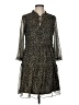 Just... Taylor Animal Print Black Casual Dress Size 8 - photo 1