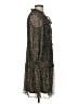 Just... Taylor Animal Print Black Casual Dress Size 8 - photo 4