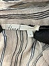 Floreat 100% Rayon Stripes Silver Long Sleeve Blouse Size S - photo 7