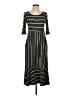 Hailey & Co. Stripes Black Casual Dress Size S - photo 1