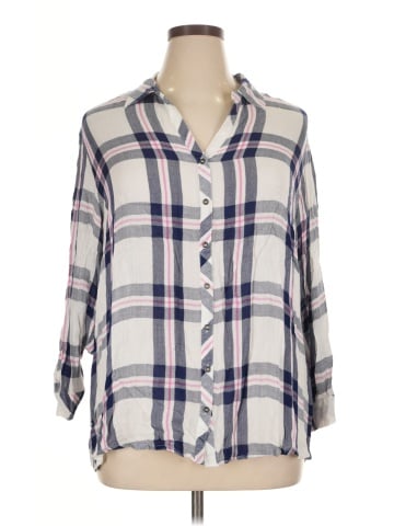 Hester & Orchard 3/4 Sleeve Button-Down Shirt (view 1)