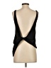 Unbranded Solid Black Sleeveless T-Shirt Size S - photo 2