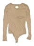 Privacy Please Tan Long Sleeve Top Size S - photo 1
