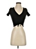 Zara Black Short Sleeve Top Size S - photo 1