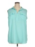 Architect 100% Polyester Teal Sleeveless Blouse Size 1X - photo 1