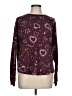 Cuddl Duds Hearts Purple Pullover Sweater Size L - photo 1