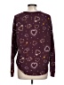 Cuddl Duds Hearts Purple Pullover Sweater Size L - photo 2