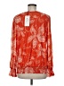 Assorted Brands 100% Polyester Orange Long Sleeve Blouse Size M - photo 2