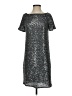 Ann Taylor Metallic Silver Cocktail Dress Size XXS - photo 2
