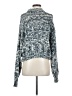 Noisy May Tweed Blue Pullover Sweater Size S - photo 2