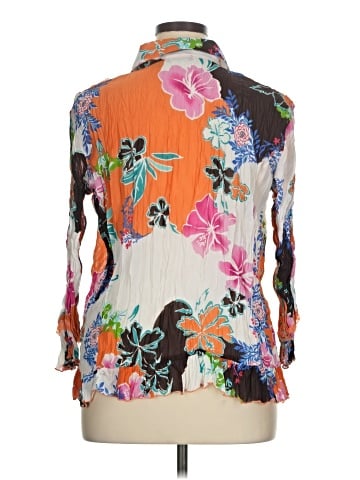 Essentials by Milano 3/4 Sleeve Blouse (view 2)