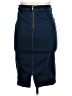 Soho Solid Blue Denim Skirt Size XL - photo 2