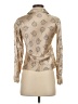 Younique 100% Polyester Metallic Tan Long Sleeve Blouse Size S (estimated) - photo 2