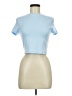 Shein Blue Short Sleeve Turtleneck Size 6 - photo 1