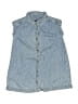 Gap 100% Cotton Blue Sleeveless Button-Down Shirt Size 4 - photo 1