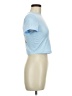 Shein Blue Short Sleeve Turtleneck Size 6 - photo 4