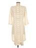 Chico's Ivory Casual Dress Size Med (1) - photo 2
