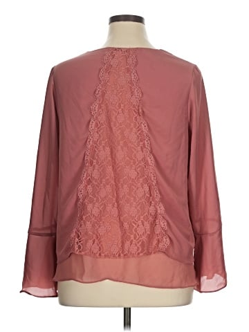 LC Lauren Conrad 3/4 Sleeve Blouse (view 2)