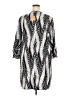 NORACORA 100% Polyester Chevron-herringbone Silver Casual Dress Size XXL - photo 2