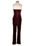 Express Solid Burgundy Jumpsuit Size 0 - photo 2