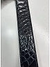 Prada Black Croc Embossed Leather Belt Size XS - photo 7