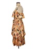 Mila Mae 100% Polyester Print Orange Casual Dress Size S - photo 5