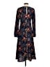 I. Madeline 100% Polyester Paisley Blue Casual Dress Size S - photo 2