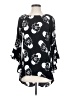 Kaari Blue 100% Rayon Black 3/4 Sleeve Blouse Size XS - photo 1