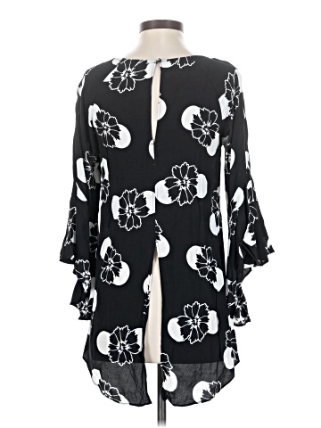 Kaari Blue 3/4 Sleeve Blouse (view 2)