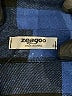 Zeagoo Plaid Blue 3/4 Sleeve Button-Down Shirt Size S - photo 7
