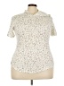 Assorted Brands Ivory Short Sleeve Turtleneck Size 3X - photo 1
