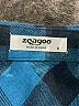Zeagoo Plaid Blue Long Sleeve Button-Down Shirt Size S - photo 7