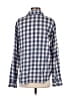 Splendid 100% Rayon Checkered-gingham Blue Long Sleeve Button-Down Shirt Size M - photo 2