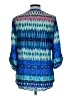 Funsport Blue 3/4 Sleeve Blouse Size L - photo 2