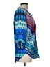 Funsport Blue 3/4 Sleeve Blouse Size L - photo 4