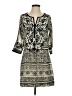 Gretchen Scott Designs 100% Polyester Paisley Gray Casual Dress Size XS - photo 1