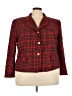 Pendleton 100% Wool Plaid Red Wool Blazer Size 22 - photo 1