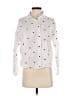 Lilla P 100% Cotton Hearts White Long Sleeve Blouse Size XS - photo 1